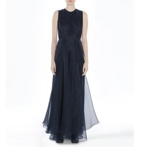 Morgane Le Fay New York L Black Silk Maxi Gown